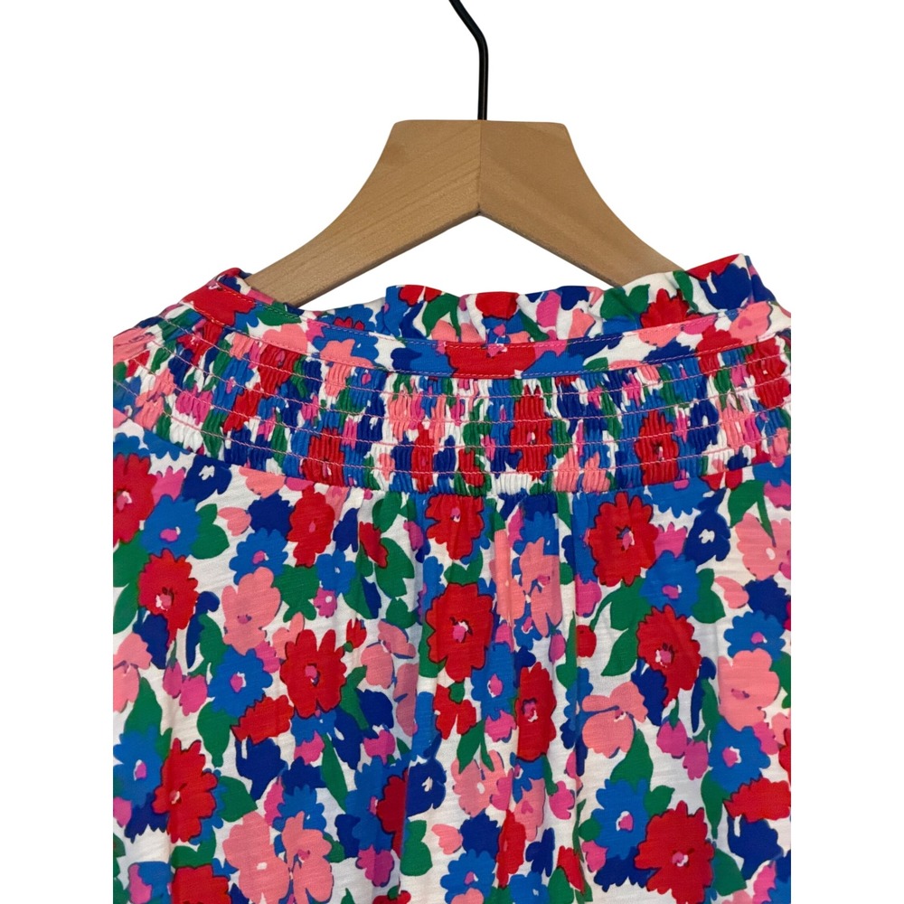 NWOT Boden | Fay Smocked Jersey Shirt Size 6 Floral Smocked Cotton/Modal - Picture 8 of 12